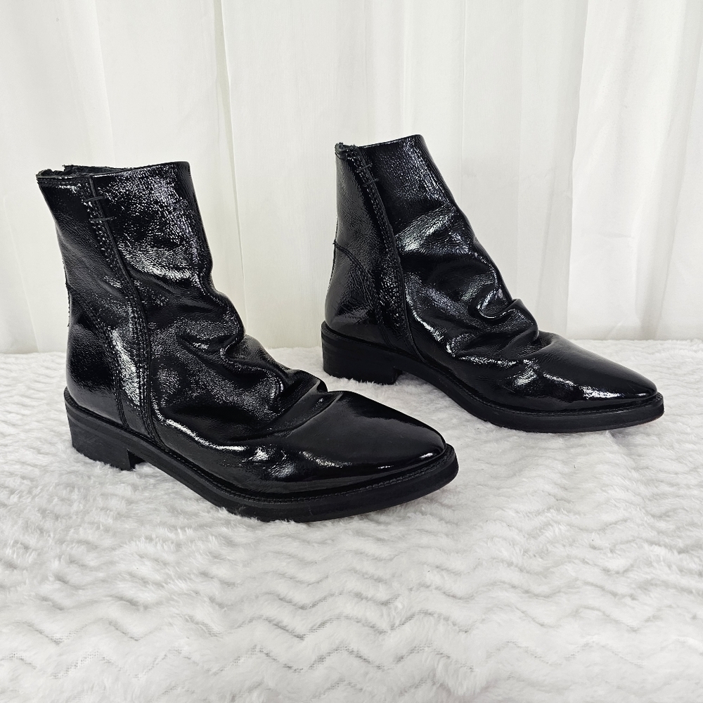 Free People Amarone Slightly Slouchy Booties Ankle Black Size 37